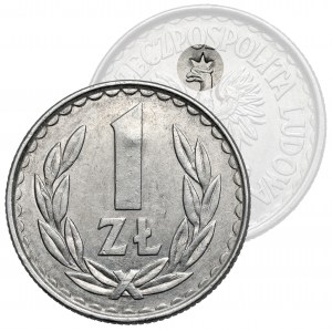 1 złoty 1982 - nabita korona