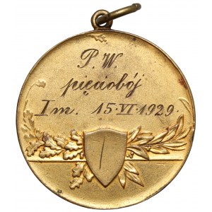 Cenná medaile, 1. místo Vojenský výcvikový pětiboj 15.VI.1929