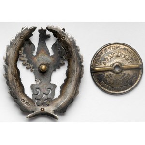 Badge, War College - in silver