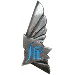 Badge, Air Force Cadet School in Deblin - in silver