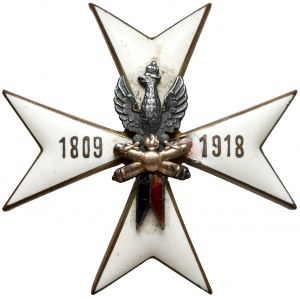 Odznak, Horse Artillery Squadrons, wz.2 (od r. 1922) - ZLATÝ překrytí