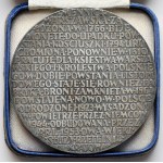 Medaille, 200 Jahre der Warschauer Münze 1766-1966 - versilberter Tombak - Rarität