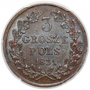 November Uprising, 3 pennies 1831 KG