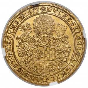 Silesia, Three Brothers, Two-Brother, 1653, Brzeg - BEAUTIFUL AND RARE