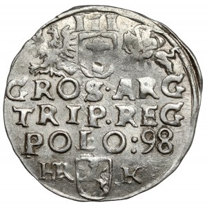 Zygmunt III Waza, Trojak Wschowa 1598 - litery HR-K