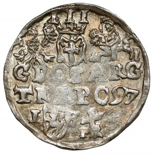 Žigmund III Vaza, Trojak Lublin 1597 - monogram