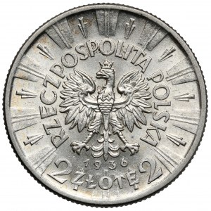 Pilsudski 2 zloty 1936 - rare year