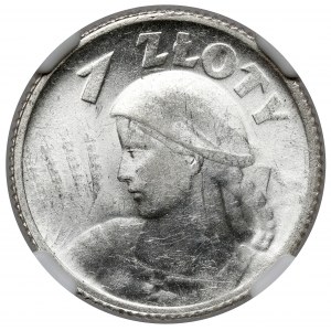 Kobieta i kłosy 1 złoty 1924