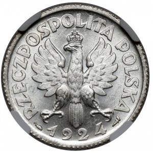 Kobieta i kłosy 1 złoty 1924