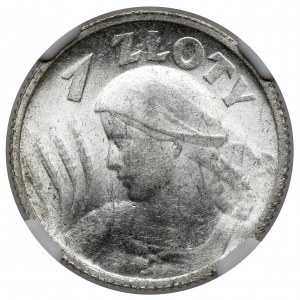 Kobieta i kłosy 1 złoty 1924