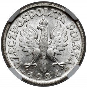 Kobieta i kłosy 1 złoty 1924