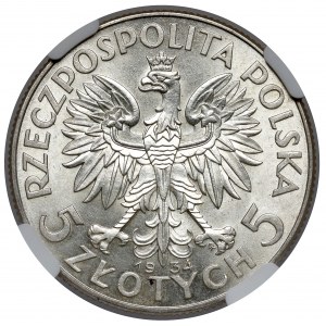 Głowa Kobiety 5 złotych 1934