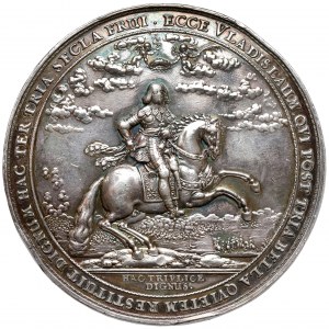 Ladislav IV Vasa, medaila slávy, Gdansk 1642 (Dadler) - EFEKTÍVNE