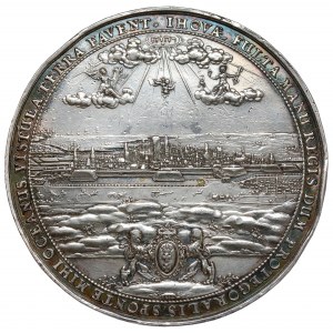Władysław IV Waza, Medal Chwały, Gdańsk 1642 (Dadler) - EFEKTOWNY