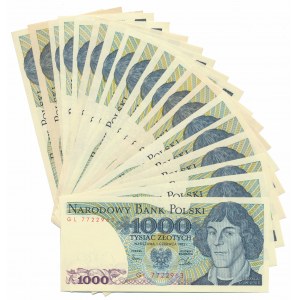 1.000 złotych 1982 - MIX serii (19szt)