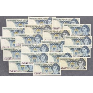 1.000 złotych 1982 - MIX serii (19szt)