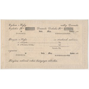 Novemberaufstand, Abtretung des Schatzamtes für 200 Zloty 1831