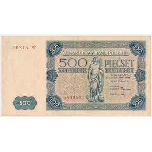 500 zloty 1947 - W