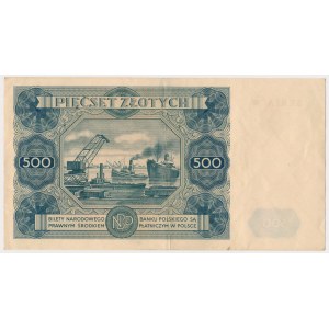 500 zloty 1947 - W