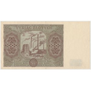 1,000 zloty 1947 - capital letter