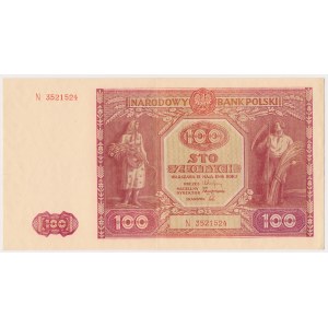 100 zloty 1946 - large letter