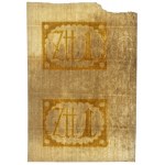 Paper from 1 zloty 1794 - a pair of 2 pieces. - fragment from a sheet with a security mark