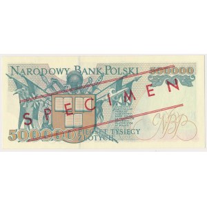 500 000 PLN 1993 - MODEL - A 0000000 - č. 0160