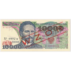 10.000 zł 1987 - WZÓR - A 0000000 - No.0992