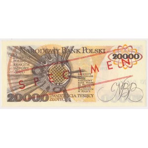 20.000 zł 1989 - WZÓR - A 0000000 - No.0989