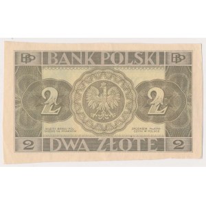 2 zloté 1936 - bez dotisku, série a číslování