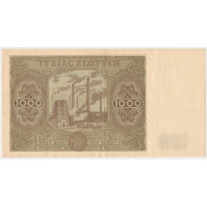 1,000 zloty 1947 - lowercase letter