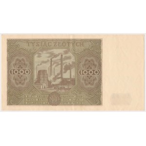 1,000 zloty 1947 - lowercase letter