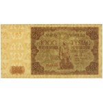 1,000 zloty 1947 - lowercase letter