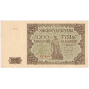 1,000 zloty 1947 - lowercase letter