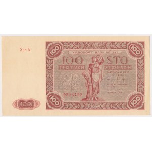 100 zloty 1947 - large letter