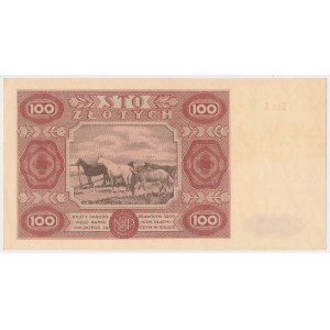 100 zloty 1947 - large letter