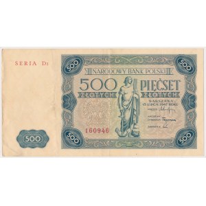 500 Zloty 1947 - D2