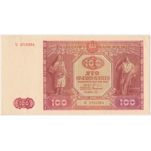 100 zlotých 1946 - veľké písmeno