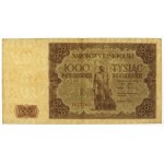 1 000 zlotých 1947 - malé písmeno + dobový banderol (2ks)