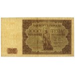 1,000 zloty 1947 - small letter + period band (2pcs)