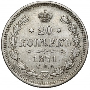 Rosja, Aleksander II, 20 kopiejek 1871