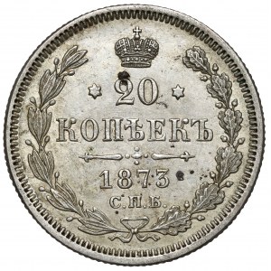 Rusko, Alexander II, 20 kopejok 1873
