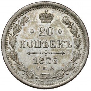 Rosja, Aleksander II, 20 kopiejek 1876