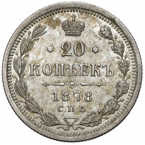 Russland, Alexander II., 20 Kopeken 1878