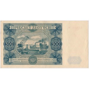 500 złotych 1947 - W