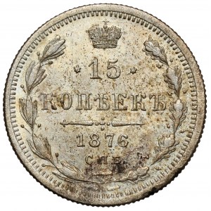 Rusko, Alexander II, 15 kopejok 1876