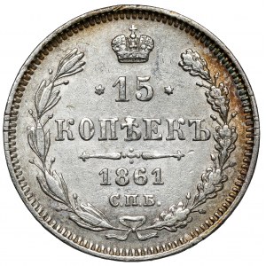 Russland, Alexander II., 15 Kopeken 1861