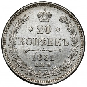 Rusko, Alexandr II, 20 kopějek 1861