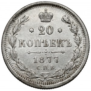 Russia, Alexander II, 20 kopecks 1877