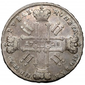 Russia, Peter II, Ruble Moscow 1728